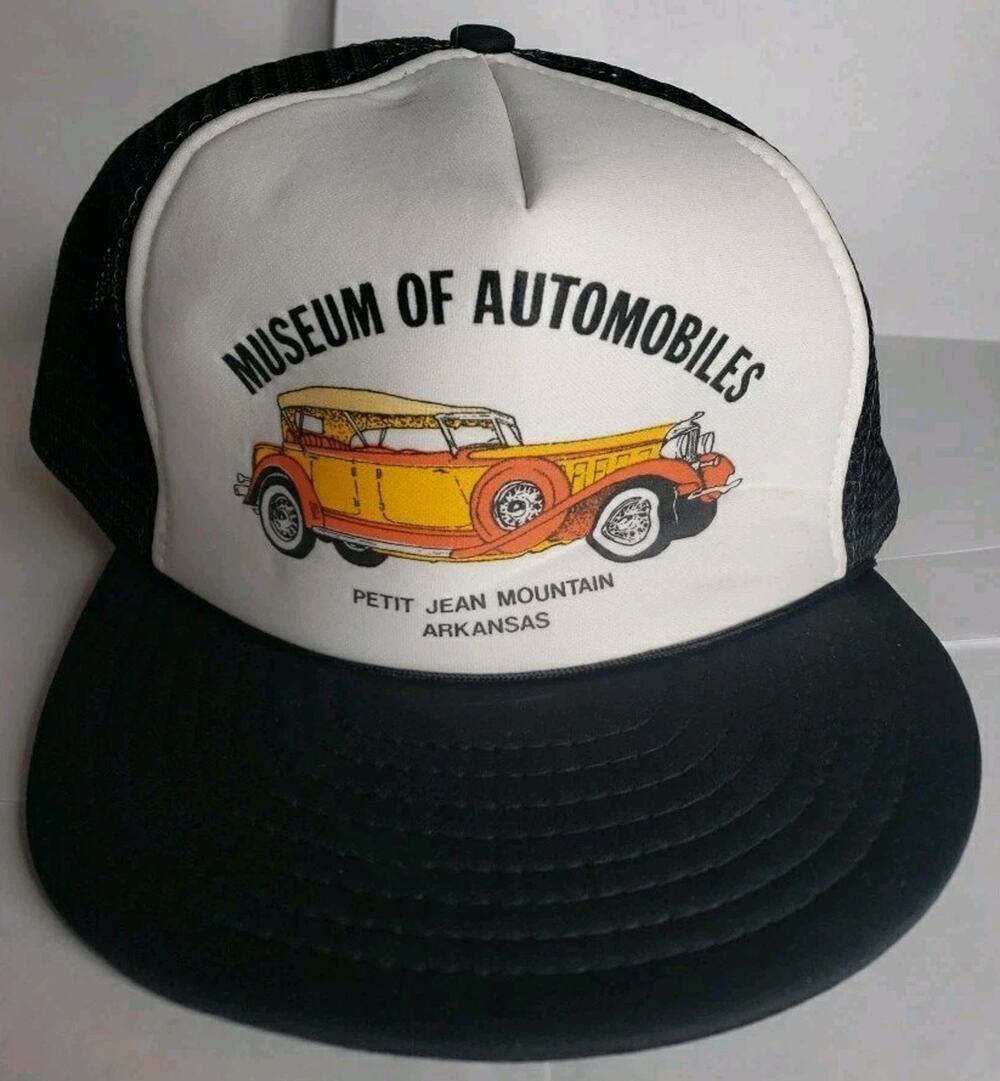 Vintage Petit Jean Mountain Arkansas Museum Of Automobiles Foam Trucker Hat